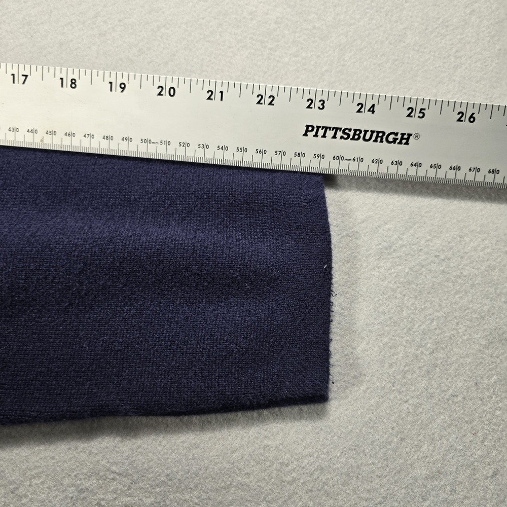 Cherokee Sweater Mens Large Navy Blue Cotton Knit Pullover Crew Neck Long Sleeve - Picture 9 of 9